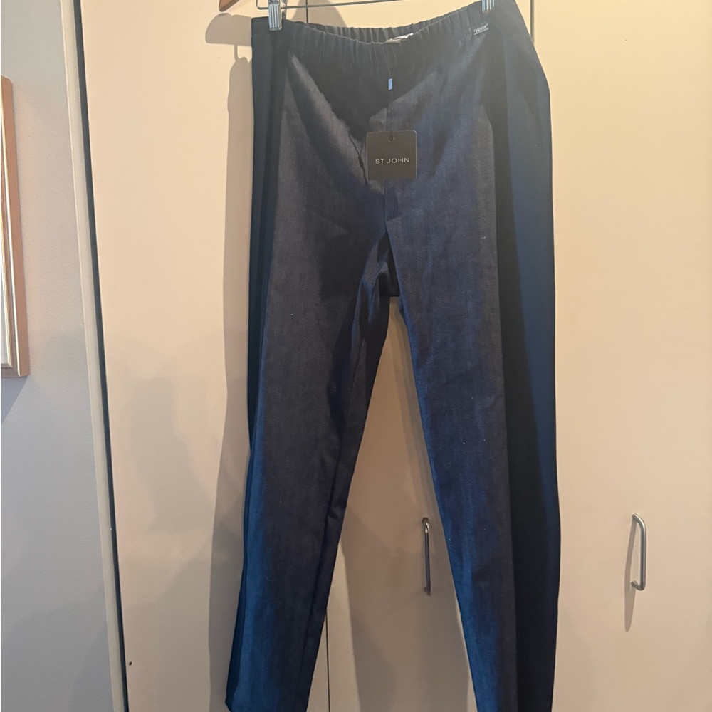 St. John Navy Skinny Pants - Picture 3 of 4